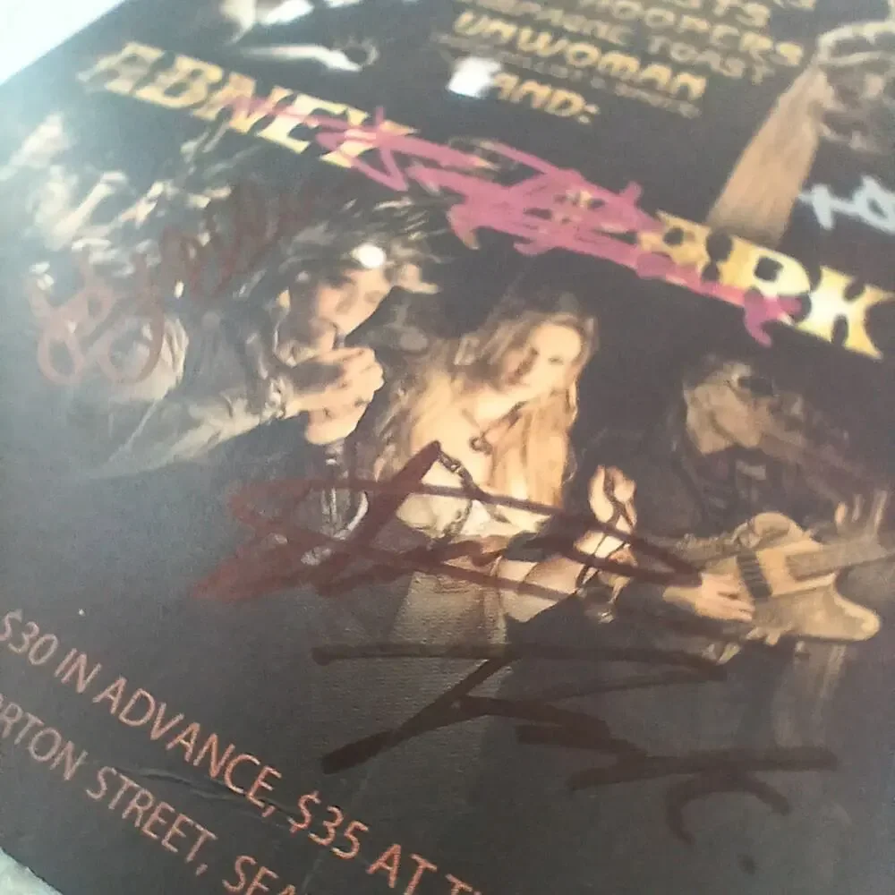 Abney Park Signed Steampunk New Years Eve Flyer & Ticket Lot Concert 2010